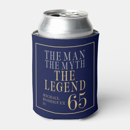 伝説の男 誕生65周年 缶クーラー (缶正面)