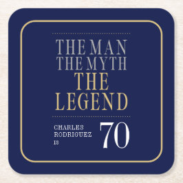 伝説の男 誕生70周年 スクエアペーパーコースター