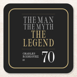 伝説の男 誕生70周年 スクエアペーパーコースター