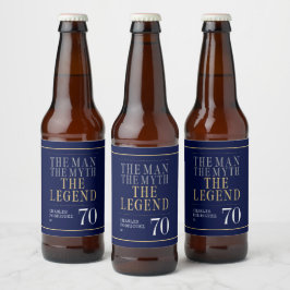 伝説の男 誕生70周年 ビールラベル