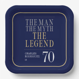 伝説の男 誕生70周年 ペーパープレート