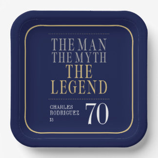 伝説の男 誕生70周年 ペーパープレート