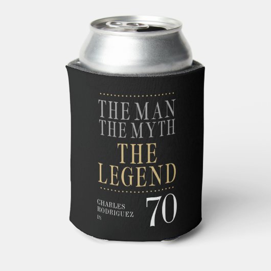 伝説の男 誕生70周年 缶クーラー (缶裏面)
