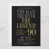 伝説の男 誕生90周年記念フォト 招待状 (正面)