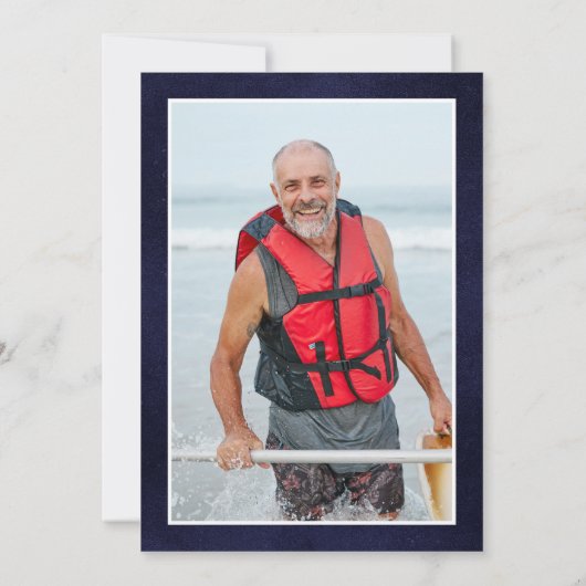 伝説の男 75歳の誕生日 招待状 (裏面)