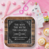 伝説の男 90歳の誕生日 ペーパープレート (パーティー)