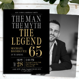 伝説の男The Myth Photo 65誕生日 招待状