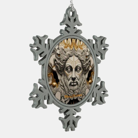 伝説の神々 スノーフレークピューターオーナメント (左)