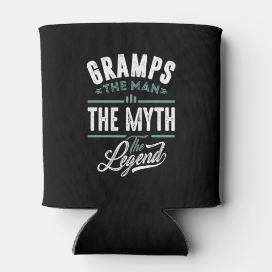 伝説の神話の人物を文法する 缶クーラー (裏面)