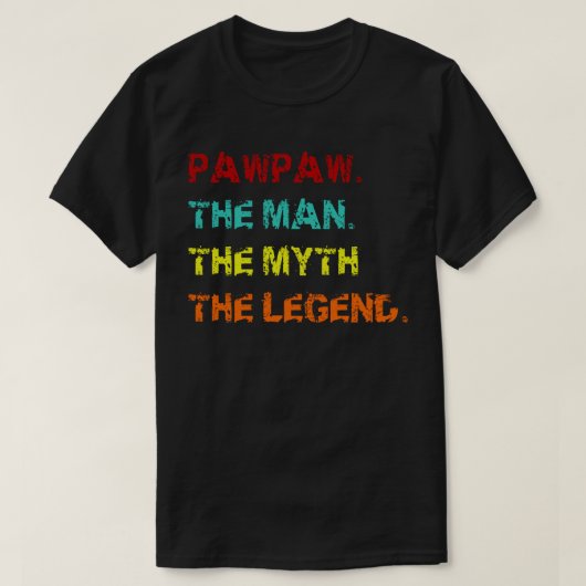 伝説の神話を男に手を加える Tシャツ (デザイン正面)