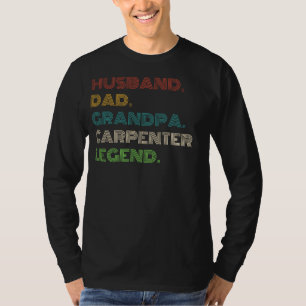 伝説の職人:夫、パパ、おじいちゃんおもしろい- Tシャツ