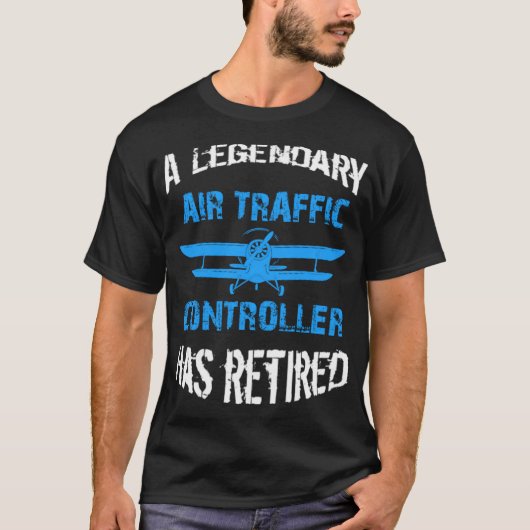 伝説の航空管制官がリ退職したー Tシャツ (正面)