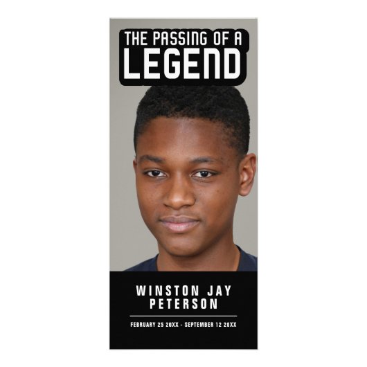 伝説の記念モダン白黒 ラックカード (正面)