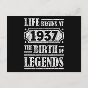 伝説の誕生1937年 88歳の誕生日おめでとう ポストカード