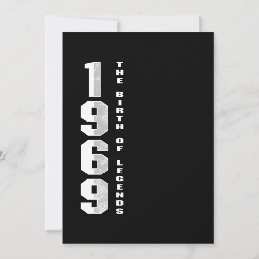 伝説の誕生1969 51st誕生日ギフト 招待状 (正面)