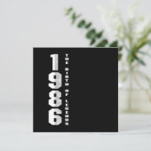 伝説の誕生1986 34th誕生日ギフト 招待状 (スタンド正面)