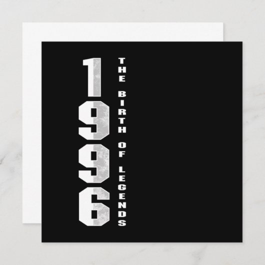 伝説の誕生1996 24th誕生日ギフト 招待状 (正面/裏面)