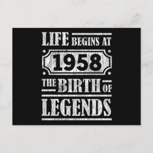 伝説の誕生 1958年 67歳の誕生日 ポストカード