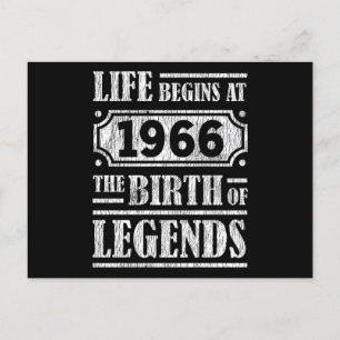 伝説の誕生 1966年 59歳誕生日 ポストカード