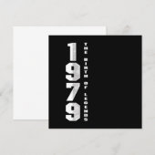 伝説の誕生 1979年生まれ 41歳の誕生日プレゼント 招待状 (正面/裏面)