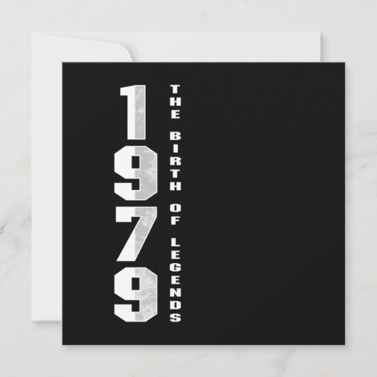 伝説の誕生 1979年生まれ 41歳の誕生日プレゼント 招待状 (正面)