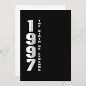 伝説の誕生 1997年 23歳の誕生日プレゼント 招待状 (正面/裏面)