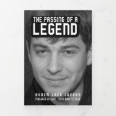 伝説の通過葬儀サービスのモノ12写真 三つ折りプログラム (カバー)