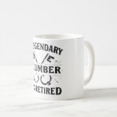 伝説の配管工の引退 コーヒーマグカップ (正面右)