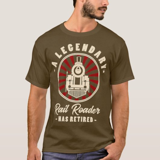 伝説の鉄道マンが引退した Tシャツ (正面)