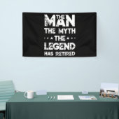 伝説の隠遁退職した者 横断幕 (トレードショー)