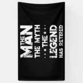 伝説の隠遁退職した者 横断幕 (縦)