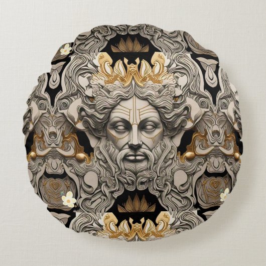 伝説の黄金の瞬間 ラウンドクッション (正面)