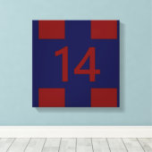 伝説の14号赤と青 キャンバスプリント (インサイチュ (ウッドフロア))