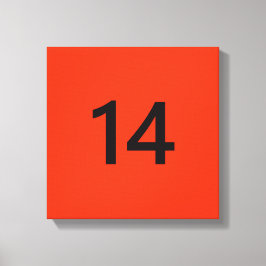 伝説の14番オレンジと黒 キャンバスプリント