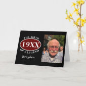 伝説の50誕生日写真テンプレート誕生 カード (黄色い花)