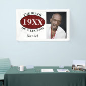 伝説の50誕生日写真テンプレート誕生 横断幕 (トレードショー)