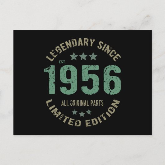 伝説の65歳誕生日 お誕生日おめでとう65歳 ポストカード (正面)