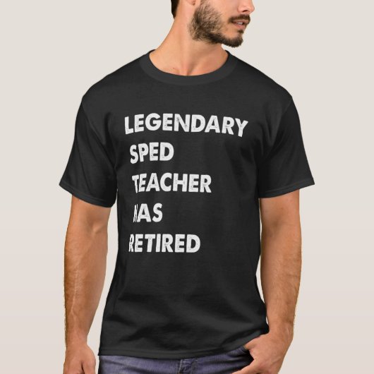 伝説のSped先生退職した Tシャツ (正面)
