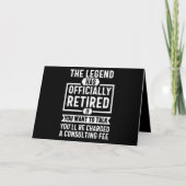伝説はついに引退しました カード (正面)