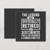 伝説はついに引退しました 招待状 (正面/裏面)