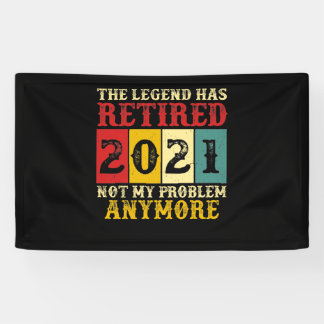 伝説はもう2021年退職したは問題ではない 横断幕