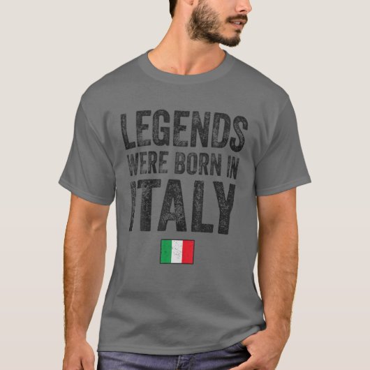 伝説はイタリ生まれアのフライタリアングのプライドルートにあった Tシャツ (正面)
