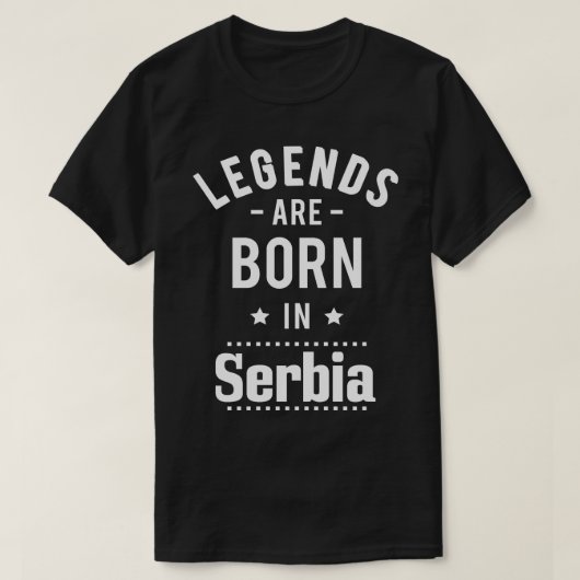 伝説はセルビア生まれにある1 Tシャツ (デザイン正面)