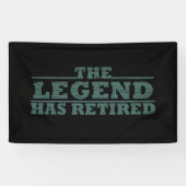 伝説は世を去っ退職したたおもしろい 横断幕 (横)