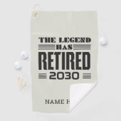 伝説は世を去っ退職したたパーソナライズされた ゴルフタオル (インサイチュ)