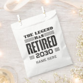 伝説は世を去っ退職したたパーソナライズされた フェイバーバッグ (クリップ留めされた状態)