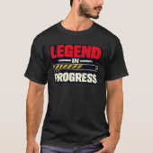 伝説は今進行形 グランジモチベーションアート Tシャツ (正面)