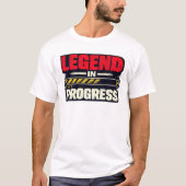伝説は今進行形 グランジモチベーションアート Tシャツ (正面)