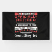 伝説は公式にコンサルティン退職したグ料を払っている 横断幕 (横)