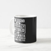伝説は公式に存在している退職した コーヒーマグカップ (正面左)